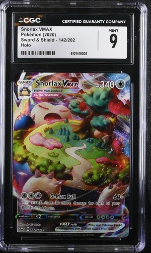 Snorlax Vmax #142 Pokemon Sword & Shield CGC 9