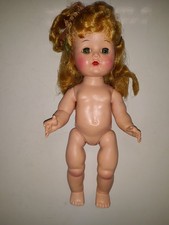 Vintage 1960's Baby Doll Girl Curly Hair Blonde Hair 10" Amazing