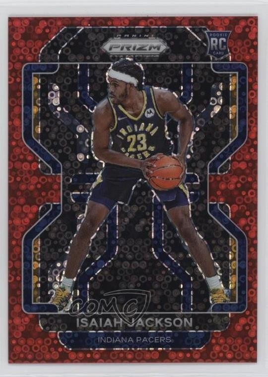 2021-22 Panini Prizm Fast Break Red Prizm /100 Isaiah Jackson #309 Rookie RC