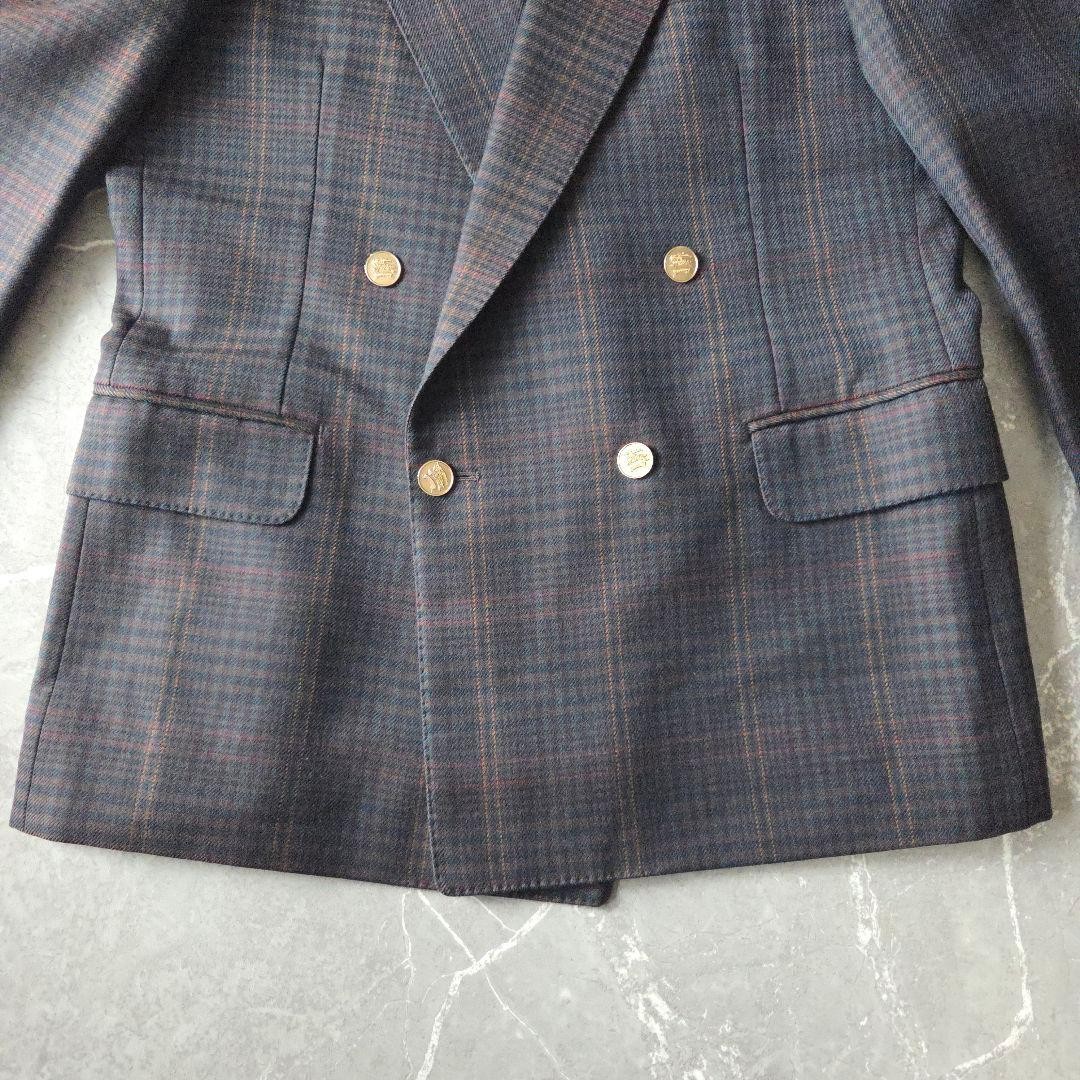 Burberry Horse Logo Double-Breasted Navy Blazer, Men's, Size Small thumbnail 11