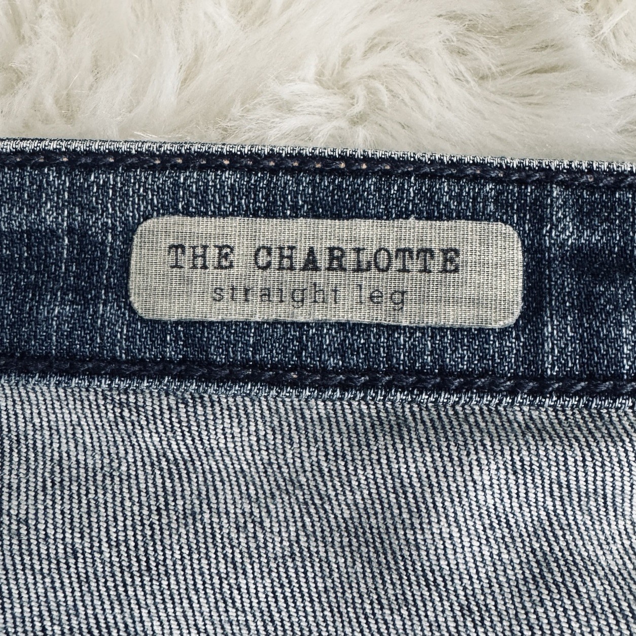 AG Adriano Goldschmied Charlotte Jeans 29 (31x30.5) Hemmed Blue Straight Womens thumbnail 6