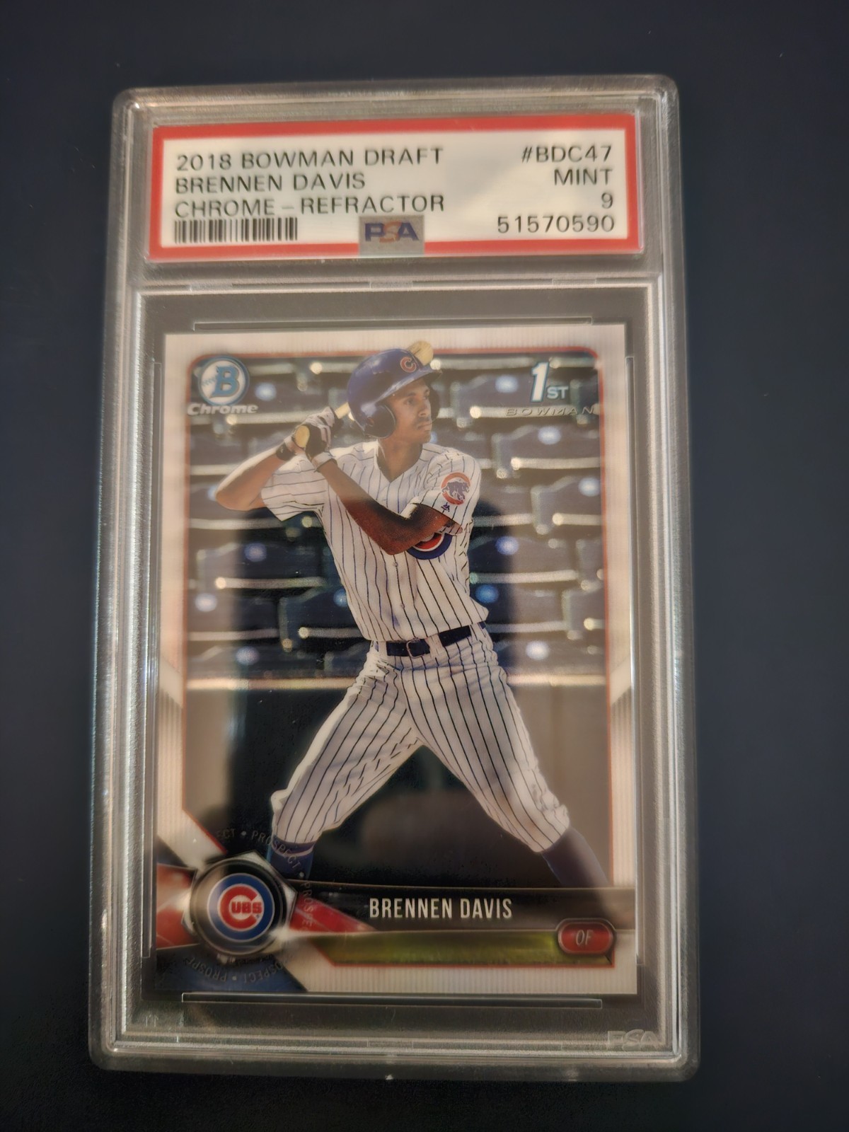 2018 Bowman Draft - Chrome Brennen Davis #BDC-47 Refractor (RC)