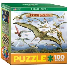 EuroGraphics Pterosaurs Dinosaurs Mini Jigsaw Puzzle (100-Piece)