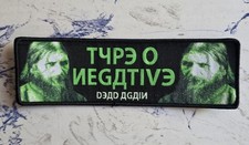 Type O Negative Dead Again Black Border Woven Patch