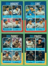 2024 Topps Heritage High Number Team Quads ~ You Pick ~ Complete Your Set ~ SP