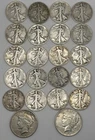 SILVER FEST! Roll Walking Liberty Half Dollars VF/XF & 2 Peace 1922 P & S XF WOW