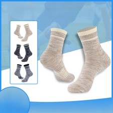 2 pairs of winter men's and women's warm and thickened striped floral socks