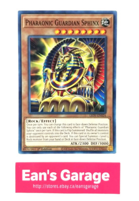 YuGiOh Pharaonic Guardian Sphinx 1st Edition Lightning overdrive LIOV-EN024 Mint