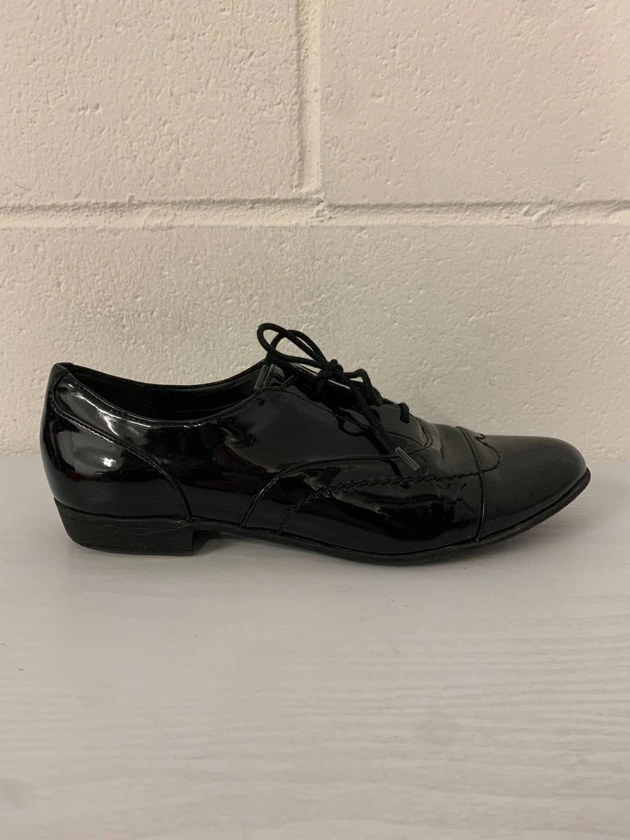 Ladies black brogues size 5 clearance