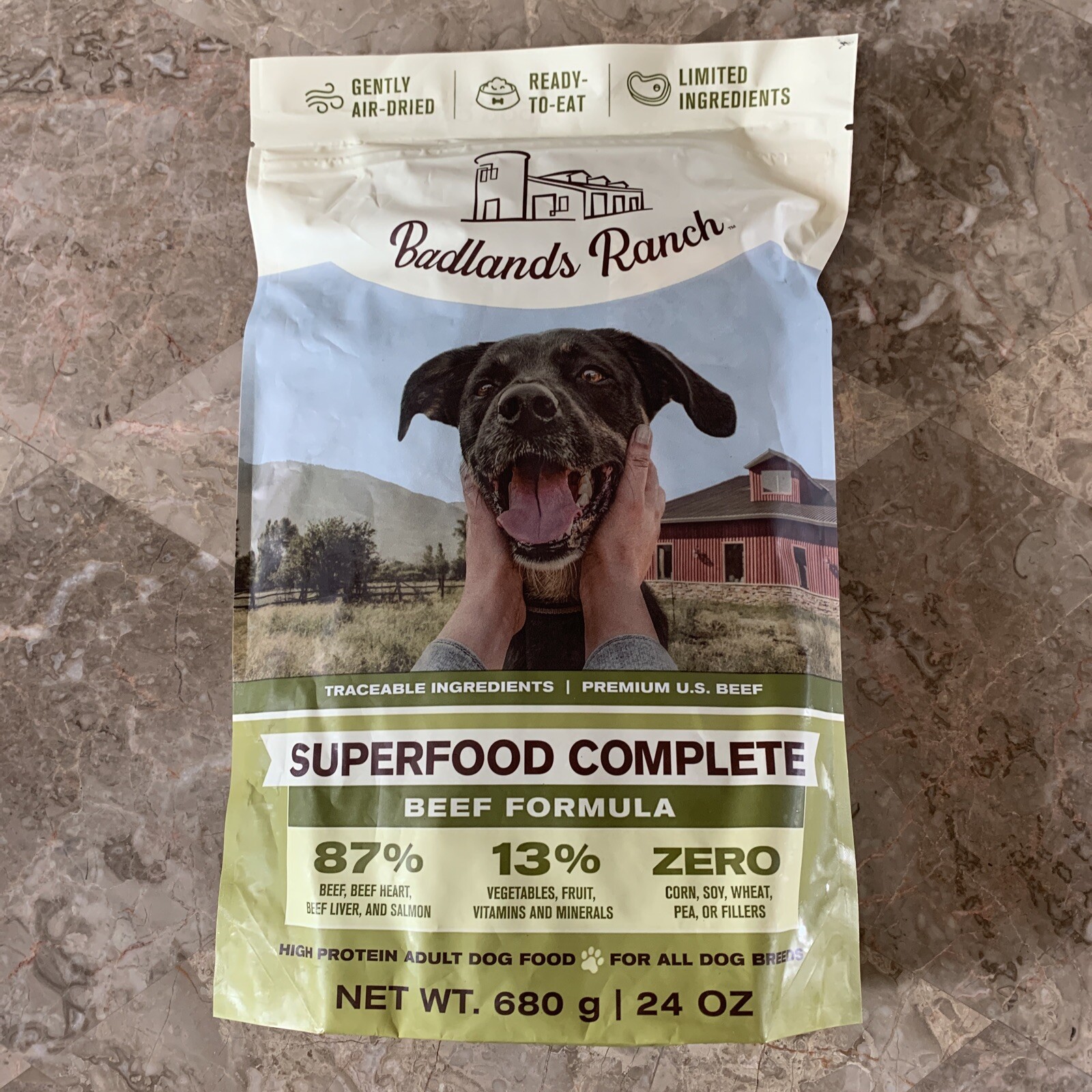 Badlands Ranch Beef Salmon Superfood Complete 24 oz. bag