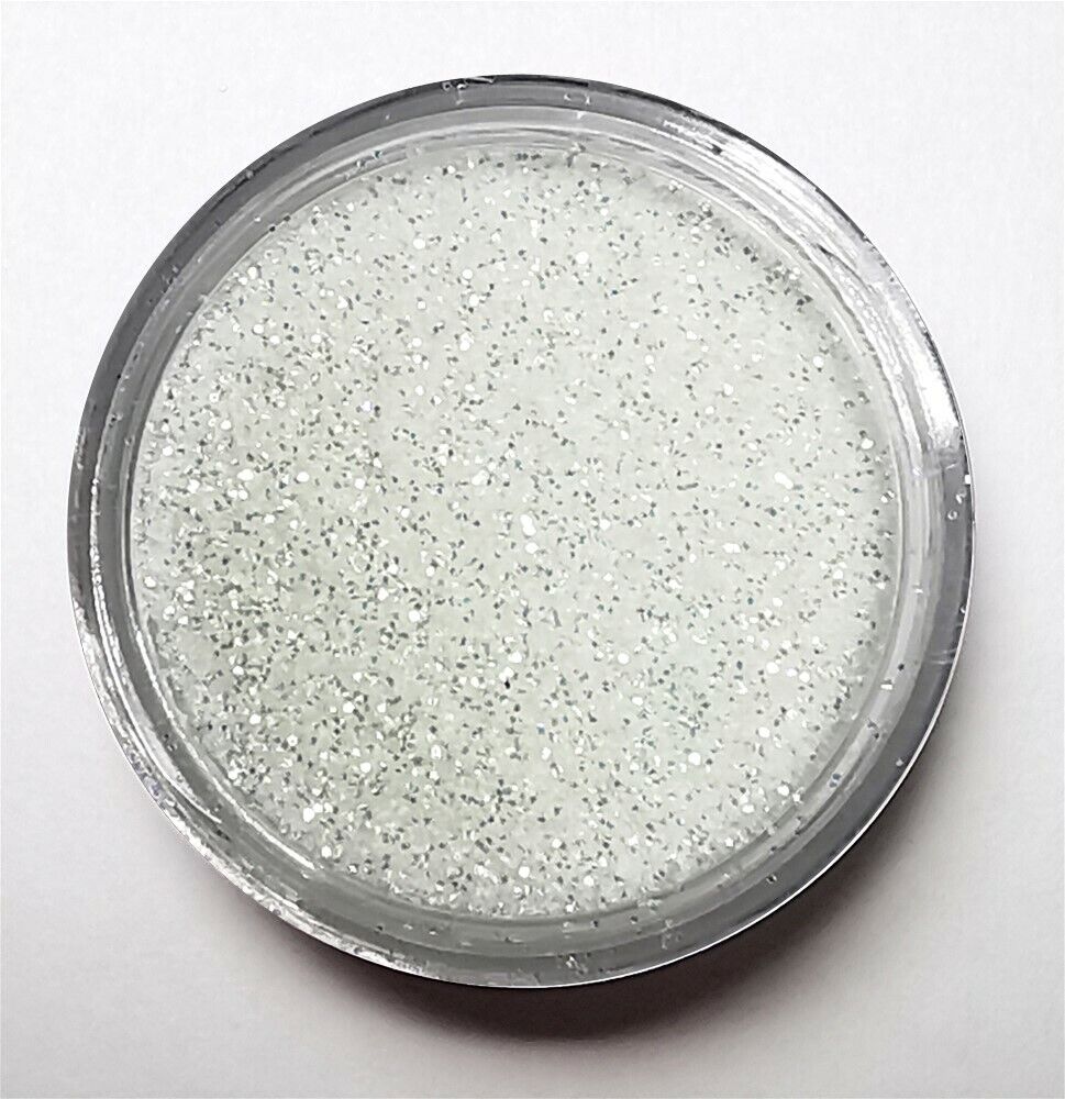 Glitzer Puder irisierend weiß perlmutt Schimmer 3,5g 0,2mm Pulver Nr.3 Glitter