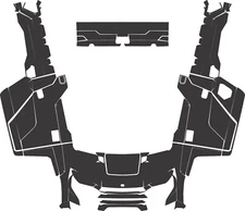 2018 to 24 Polaris Ranger XP 1000 Crew Northstar Vector Digital Template EPS AI