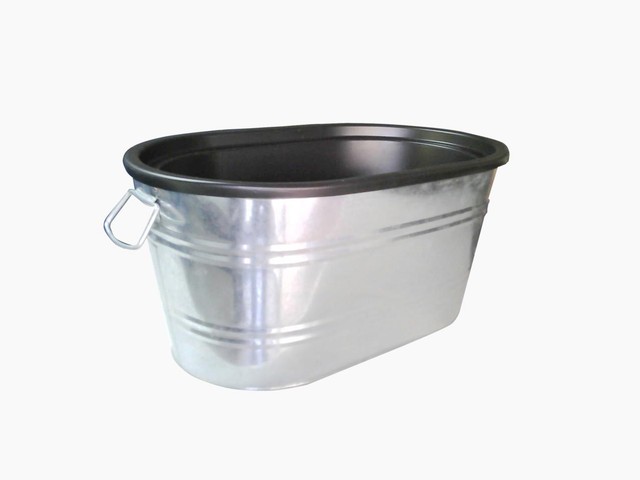 galvanized ice tub
