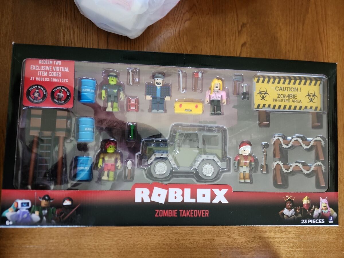 Roblox Toys Zombie Takeover Value Box With Car and 2 Virtual Item