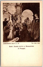 Ambrosiana, Bart. Soardi Detto Il Bramantino,Il Presepio, Painting, Postcard