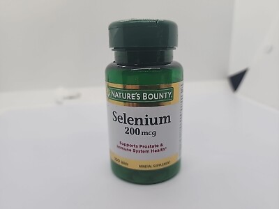 NATURE'S BOUNTY SELENIUM 200 MCG 100 tablets exp 8/25