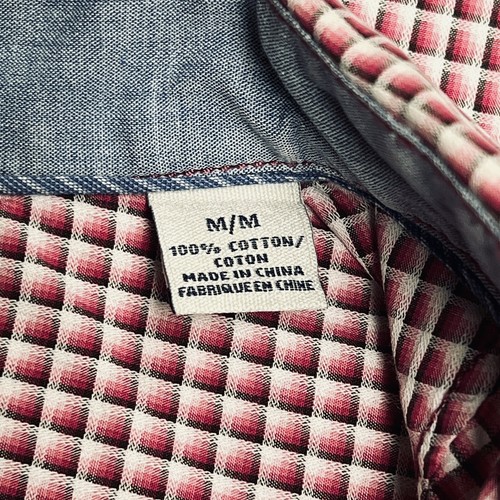 Camisa geométrica de manga larga Tommy Bahama para hombre talla M/M - Imagen 10 de 12