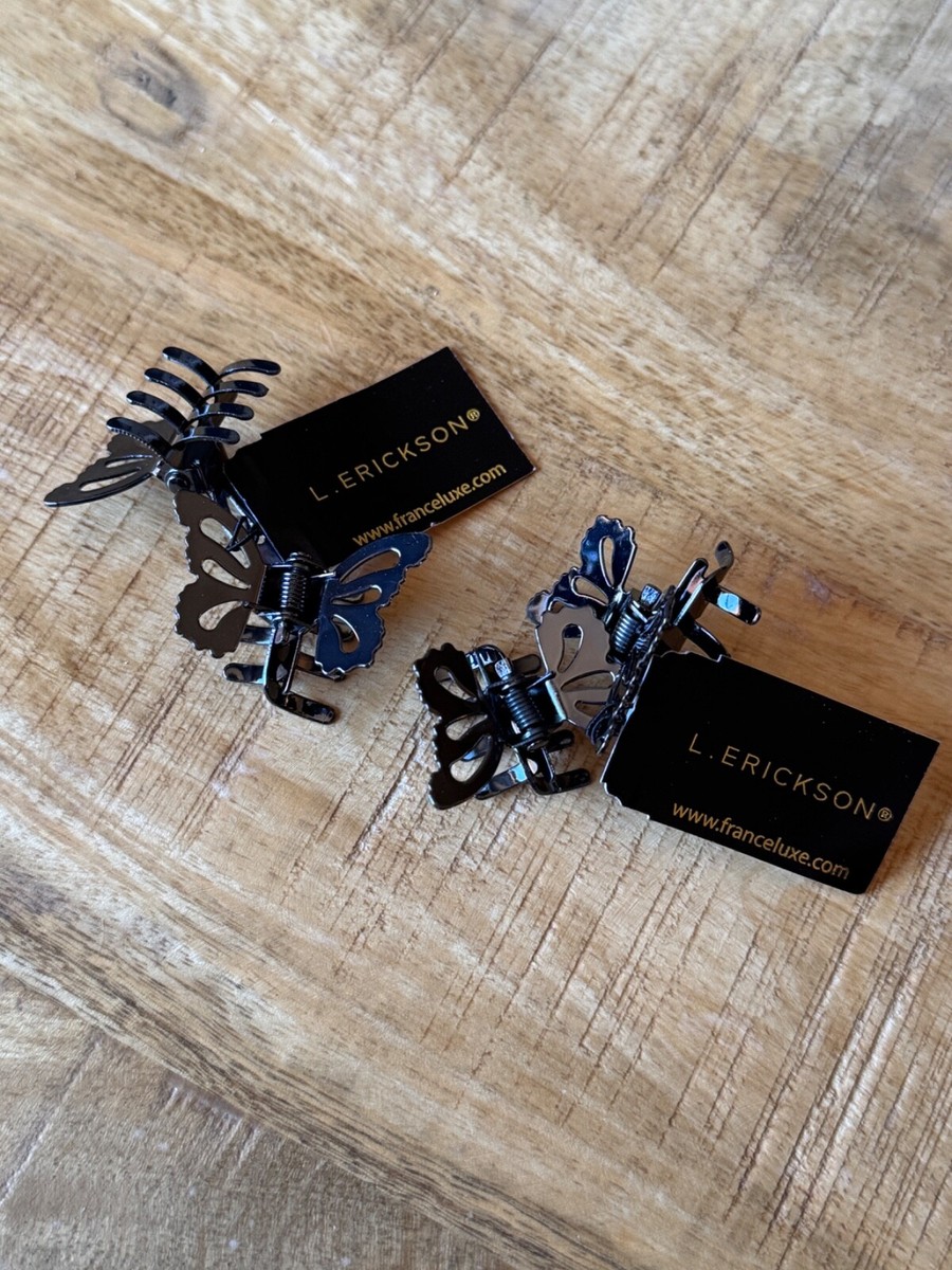 Elegant Black Hair Claw Clips Set Amazon.com : Kitiin Black Claw Clips for Thick/Fine/Thin  main image 3