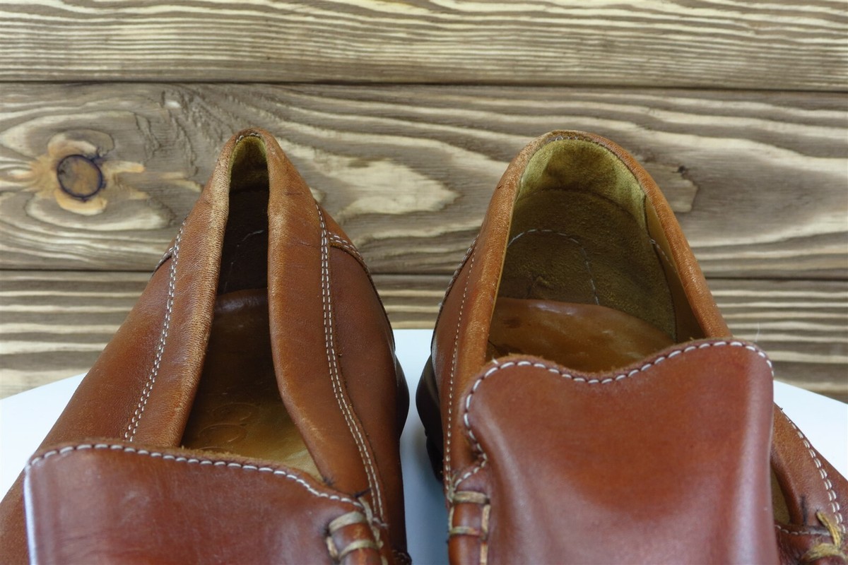 ECCO Shoes Sz 44 M Round Toe Brown Loafer Leather Men | eBay display picture 3