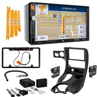 Dual 7'' Navigation Receiver AM/FM Radio Bluetooth for 1997-2004 Chevy Corvette