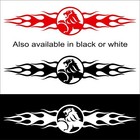 <!--F#f_0-->Holden Lion flames CAR vinyl cut sticker decal 200mm x 43mm - RED / WHITE /BLACK<!--F/-->
