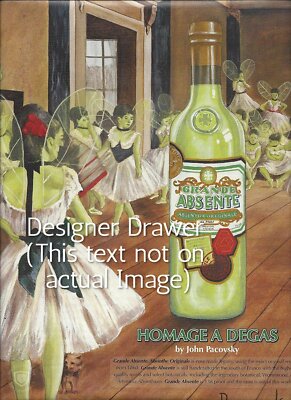 Absinthe Absente Homage A Degas John Pacovsky Illustrated 2008 Print Ad ...