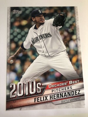 2020 Topps Decade's Best Jumbo 5x7 Felix Hernandez Mariners 95 /49