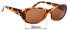 SFx Replacement Sunglass Lenses fits Ray Ban RB4061 - 55mm Wide