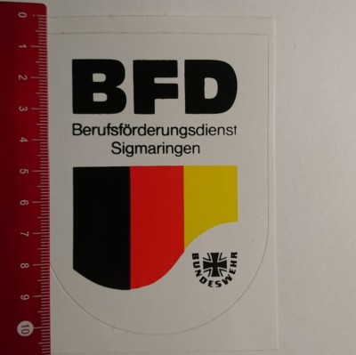 Aufkleber/Sticker: BFD Berufsförderungsdienst Sigmaringen (17031777)