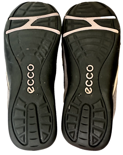 ECCO Women's Receptor Tan/Gray Nubuck Leather Mary Jane Pump Shoes Size 10-10.5 - Picture 5 of 6