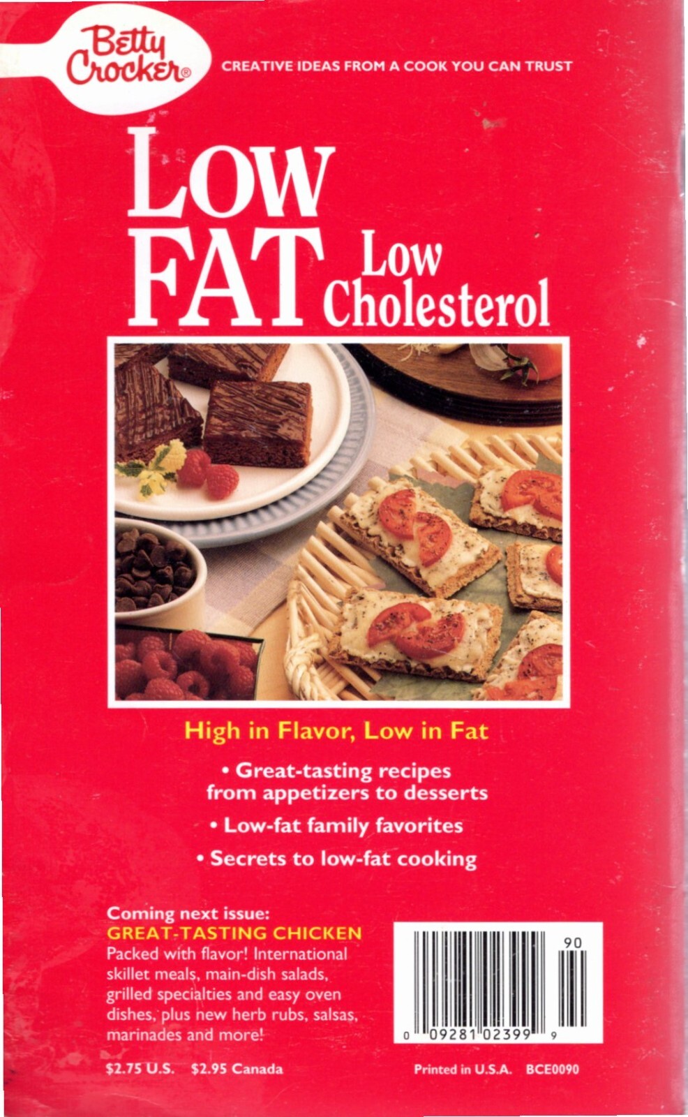 Low Fat Low Cholesterol March 1994 90 Betty Crocker eBay
