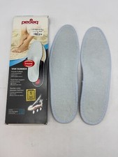 PEDAG VIVA SUMMER TERRY COTTON SOCKLESS ORTHOTIC INSOLES SWEAT ABSORBING MENS 14