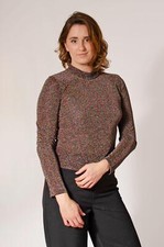 TOPSHOP High Neck Multicolour Shimmer Top