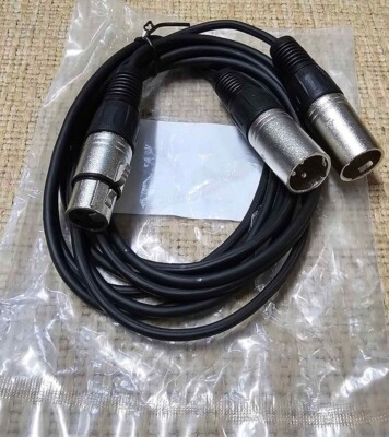 CSP995  ポケットダム（XLR3-FD+XLR3-MD） CURRENT XLR - 3 pin XLR Female to 2 x 3 pin XLR Male Y splitter audio