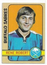 RENE ROBERT 1972-73 Topps Hockey ROOKIE card #161 Buffalo Sabres EX+/EX