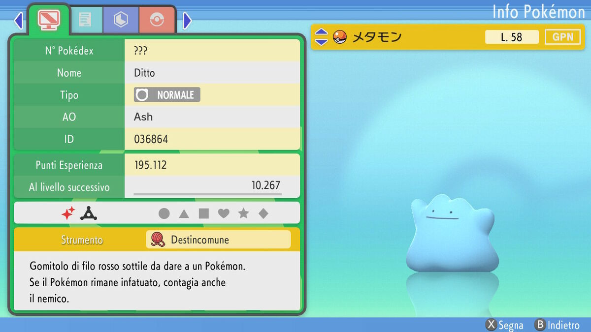 NEW BRILLIANT DIAMOND AND SHINING PEARL 6IV SHINY MASUDA DITTO + DESTINY  KNOT