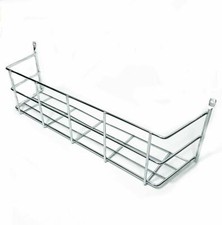 Spice Herb Jar Rack Chrome Holder Kitchen Door Cupboard Storage Wall 1 & 2 Tier
