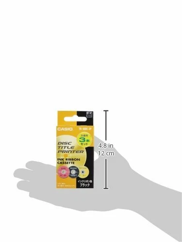 Casio Disc Title Printer Ink Ribbon TR-18BK-3P Black 3pcs NEW from Japan - Image 3 of 3