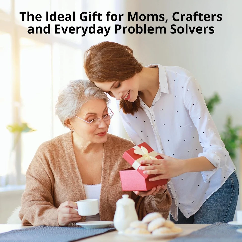 Stocking Stuffers for Women - 37 Pcs Big Eye Steel Sewing Needles Kit,Stainless  Foto 2 de 4