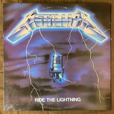 METALLICA Ride the Lightning - Rare 1984 1st Press Megaforce LP