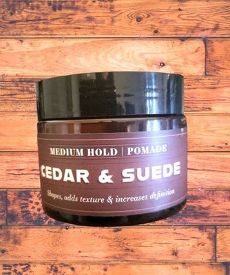 BELMONT LOUNGE Mens Pomade Medium Hold Cedar & Suede W BIOTIN (Volume Discount!)