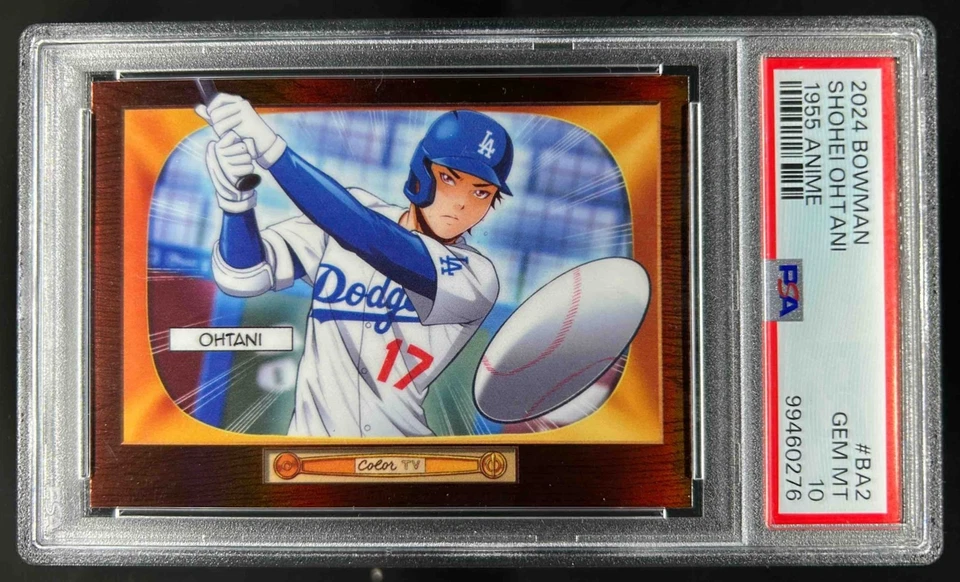 Anime Bowman Shohei Ohtani 55 2024 #BA-2 Dodgers PSA 10