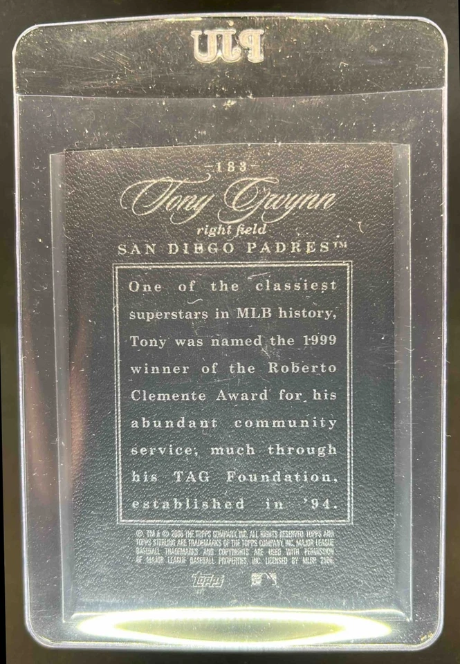 2006 Topps Sterling Tony Gwynn #79/250 Padres - Image 2 of 2