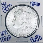 1896 BU UNCIRCULATED MORGAN SILVER DOLLAR AUTHENTIC U.S. MINT FREE SHIPPING 5633