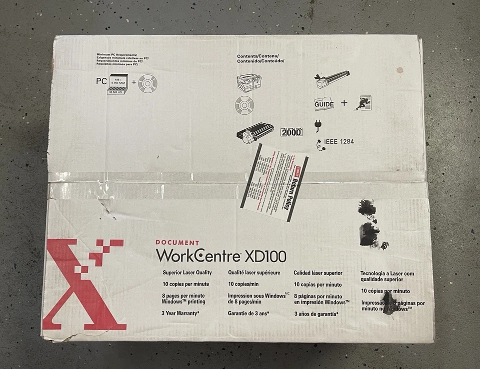 Vintage 2000 Xerox Workcentre XD100 Digital Copier and Laser Printer NEW - Image 3 of 4