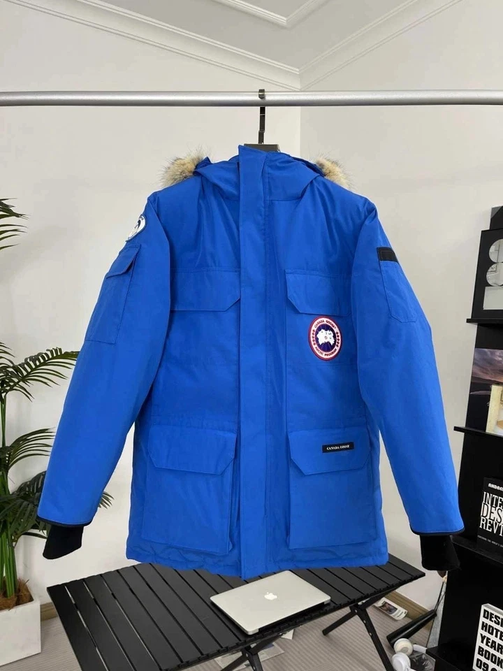 Jaqueta de lã azul marinho masculina Canada Goose nova em folha - Imagem 3 de 4