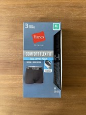 Hanes Premium Men's 3pk Trunks Total Support Pouch XL