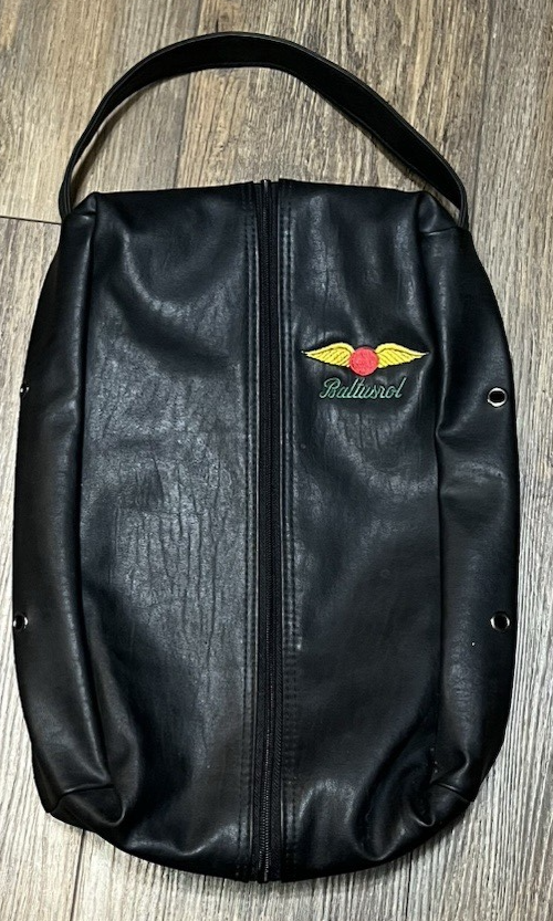 VTG Baltusrol Golf Club Member Leather Logo Leboeuf Lamb Shoe Transit Bag