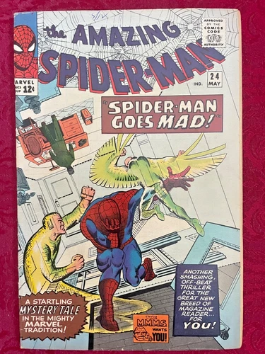Amazing Spider-Man #24 VG+ 3rd Appearance of Mysterio! Ditko art