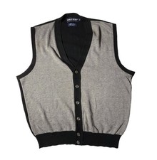 Polo Ralph Lauren Golf V Neck Pima Cotton Vest Mens Size XL Made In USA Gray